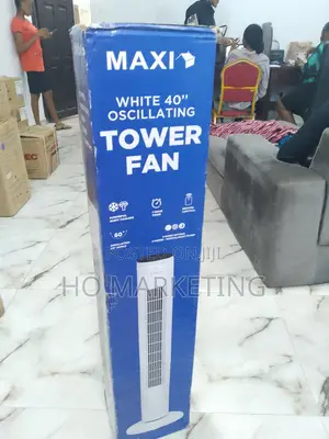 Maxi 40" Whisperwind Oscillating Tower Fan With Remote