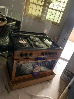 Maxi 90*60 Kitchen Stylish 4+2 Wooden Gas Cooker - F9E42G2