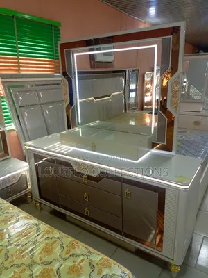 Your Quality Turkish Bed With Light and Dressing Mirror Set