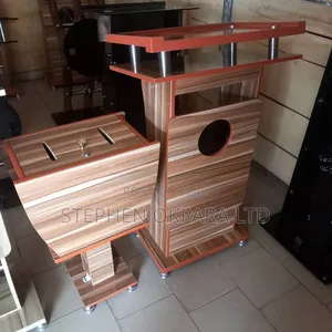 Wooding Pulpit With Offering Box