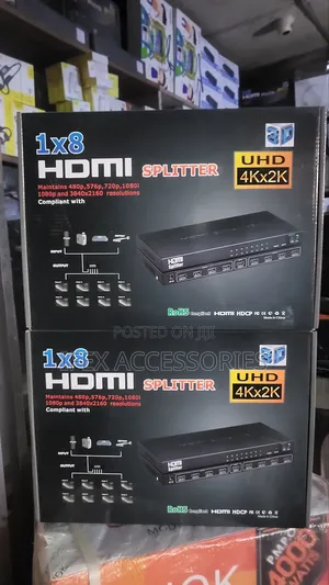 HDMI Splitter 8 Way to Mutiple Monitors/Projector 1 X 8