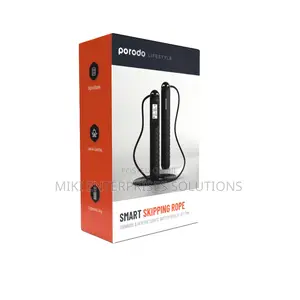 Porodo Jump Skip Rope With Counter – Black