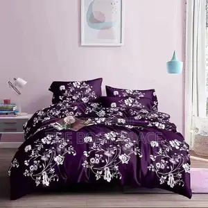 Purple Flower Cotton Bedding