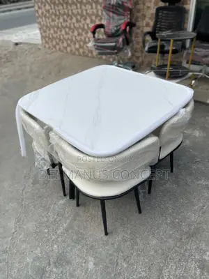 Marble Dining Table Set for Living Room for Sale