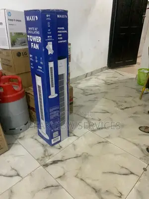 Premium Maxi White 40'' Oscillating Tower Fan - Must Have!