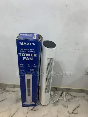 Maxi White 40'' Tower Fan for a Fresh and Comfortable Space