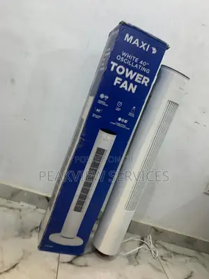 Top-Quality Maxi White 40'' Tower Fan - Efficient Cooling