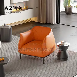 New Modern Leather Leisure Sofa Single Chair
