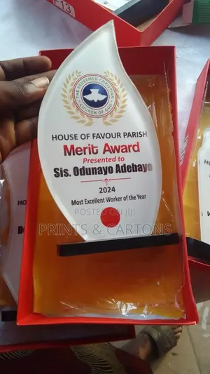 Printed Crystal Plaques. LM