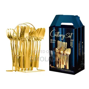 24pieces Gold Cutlery Set
