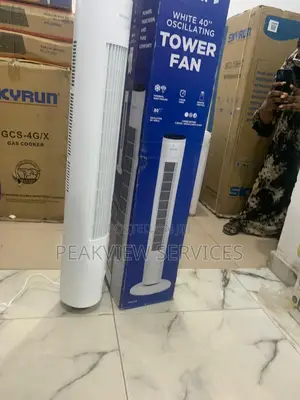 New Maxi White 40'' Oscillating Tower Fan - Grab It Now