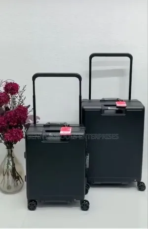 Set of 2 Wide Pole Imported Trave Luggage Boxes