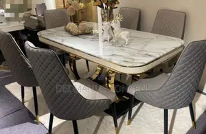 Marble Dining Table and 6 Chairs