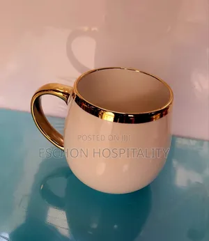White and Gold Mugs