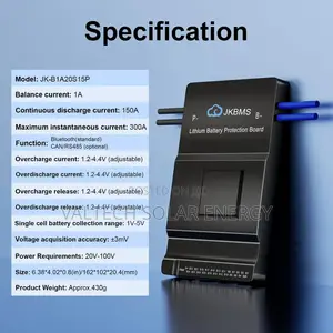 Jk-B1a20s15p 150a 20s 1a Active Balancer Smart BMS for Lithuim Battery