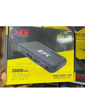 20000 Mah • Poe Port 24v • Dc Port 9v/ 12v Router Power Bank