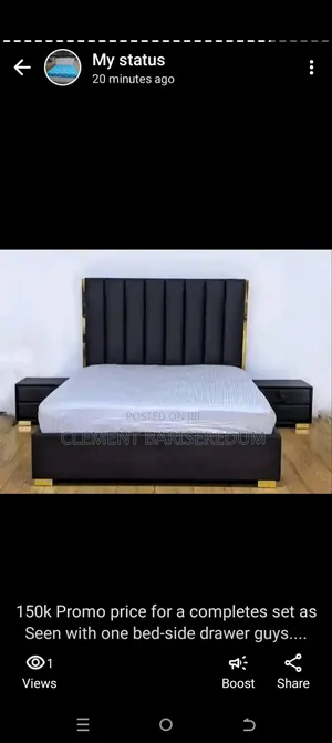 High Quality Padded Bed-flame