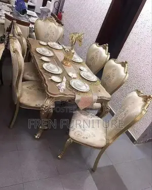Imported Luxury Dining Table With 6 Chairs
