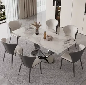 Exclusive Modern Marbel Dinnng Set With Six Chairs