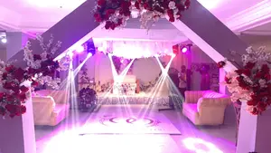 Traditional With Reception Wedding Decor With Full Lighting