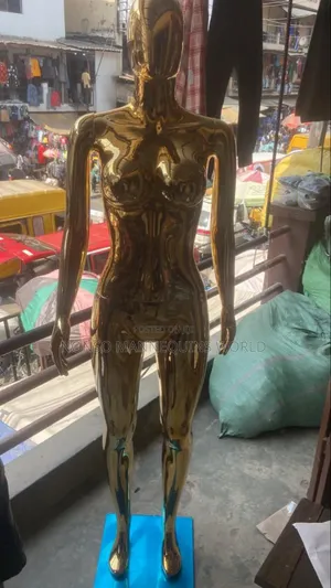 Size 12 Faceless Gold Chrome Detachable Waist Woman