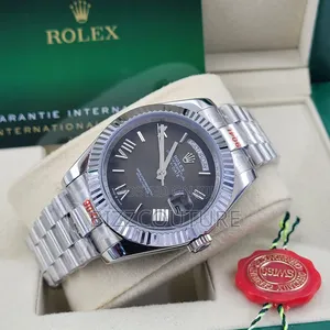 Original Day-Date Silver Chain Watch Available in Store