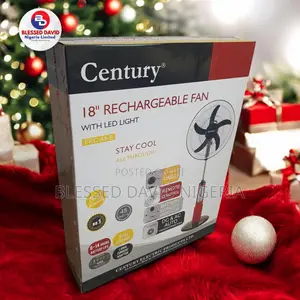 Century Rechargeable Fan ( for the Season) Red-45-E