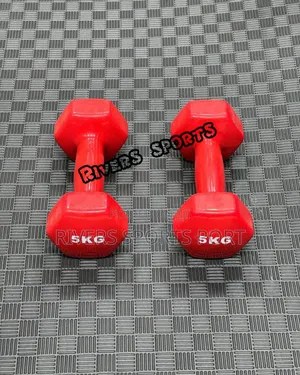 5kg Nonslip Vinyl Dumbbells. Comes in Pairs