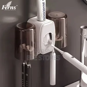 Toothbrush Holder and Toothpaste Dispenser