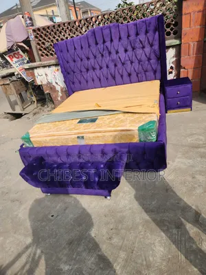 Luxury 6by6 Upholstery Bed Stand