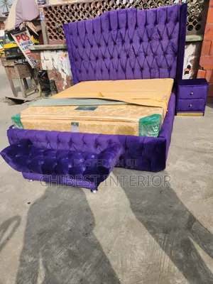 Advanced 6by6 Upholstery Bed Frame With Bed Side and Footres