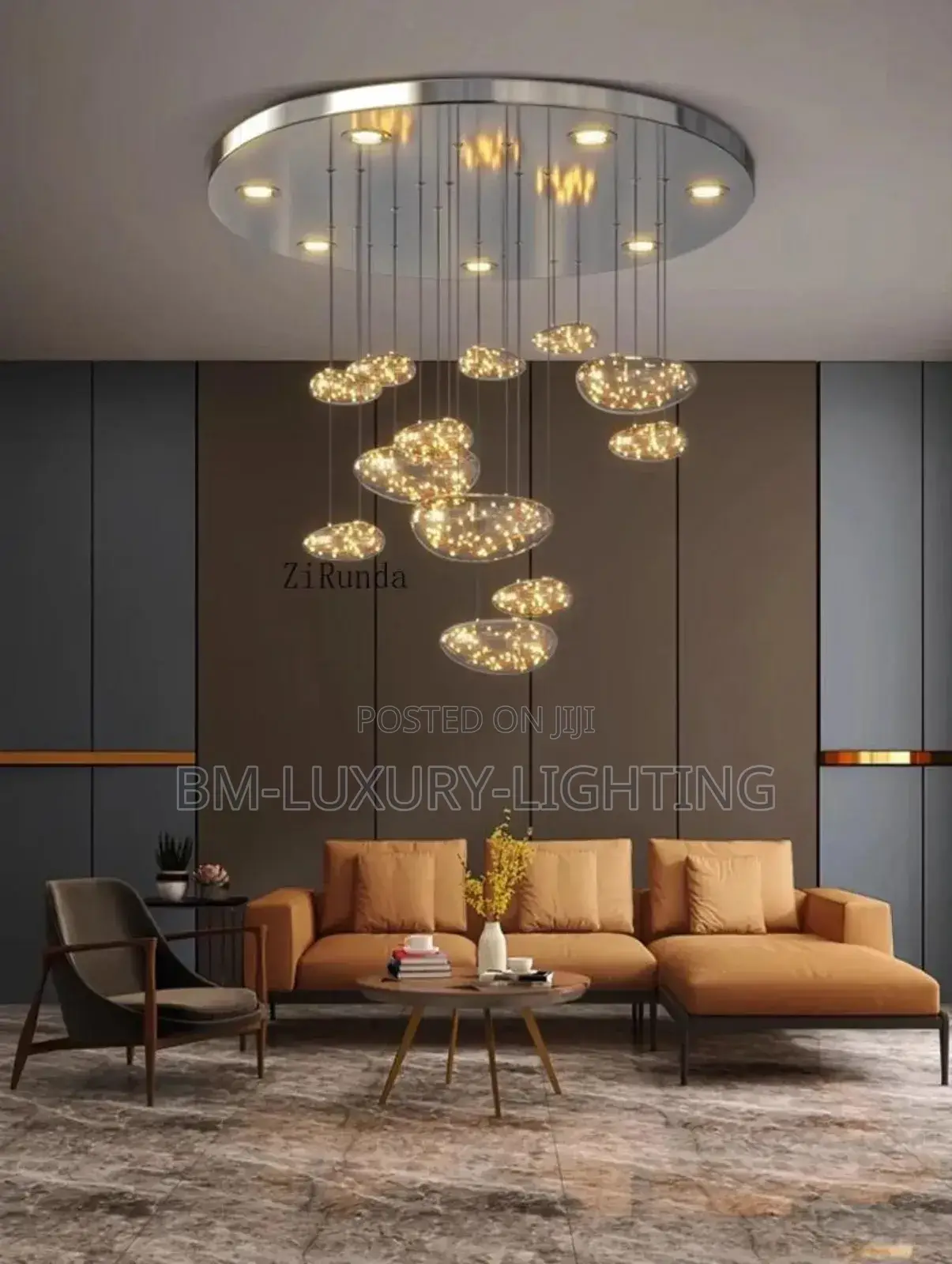 12 / 8 Dropping Glass Chandelier