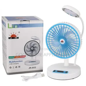 Rechargeable Fan With LED Light