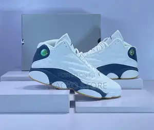 Original Air Jordan 13 Midnight Navy Blue Sneakers