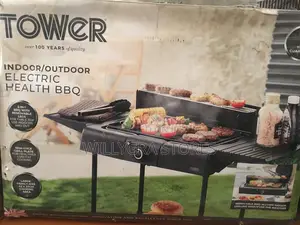 Tower Electric 2-in-1 Indoor And Outdoor Health Bbq, Table