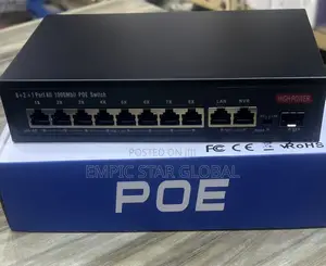 8port Gigabit Poe Switch With 1port LC Fiber