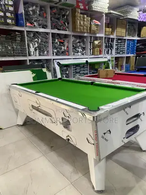 7ft White Gloss Coin and Marble