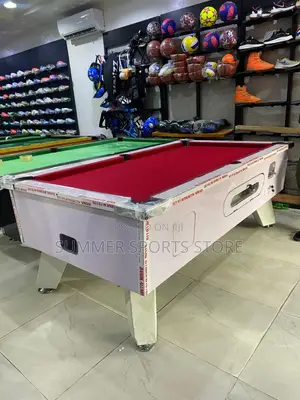 7ft Gloss Coin and Marble Top (Red)