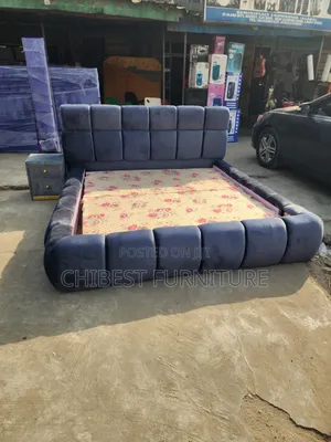 Brand New 6by6 Advanced Upholstery Bed With Side Drawer