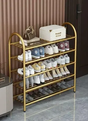 5layers High Quality Gold Shoerack, Available In 4 Layers