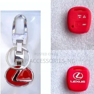 Red Key Holder and Key Case for Lexus Model