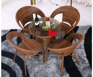 Rattan Outdoor Table and 4 Chairs
