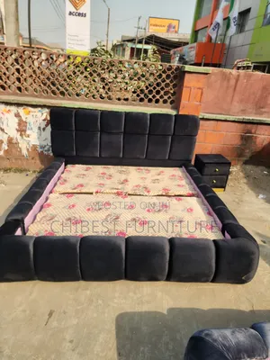 Standard 6by6 Upholstery Padded Bed Stand.