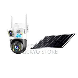 Dual Lens Solar Panel Wifi CCTV Came