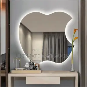 Bathroom Led Mirror Apple  Shaped