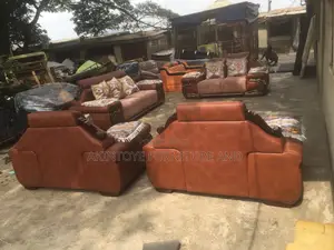 Complete 7 Settee of Half Caving Chair