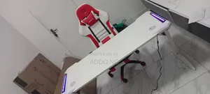 Gaming Desk With RGB Lights and Gaming Chair