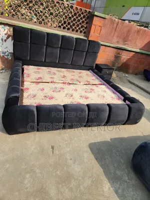 Brand New 6by6 Upholstery Bed Frame With One Drawer