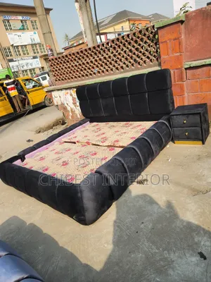 Black 6by6 Bed Frame With Side Drawer
