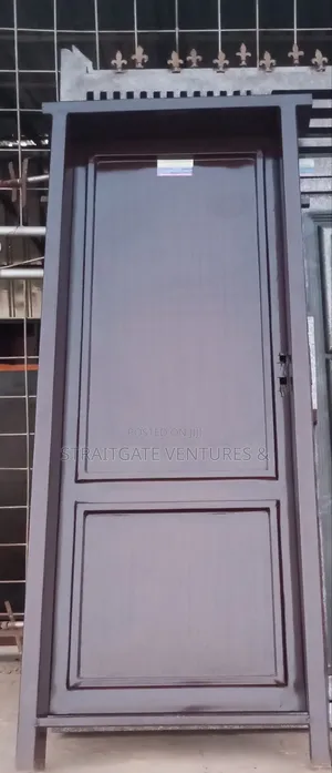 Plain Woodgrain Iron Door
